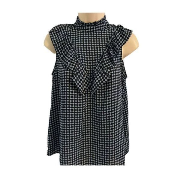 Who What Wear Navy Blue Sleeveless Top. High neck. Size XS - Picture 1 of 5